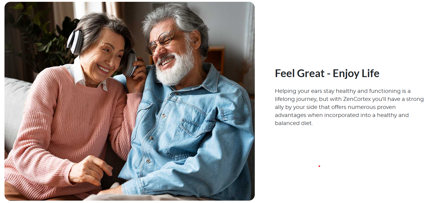 ZenCortex Elderly Couple Enjoying Healthy Hearing